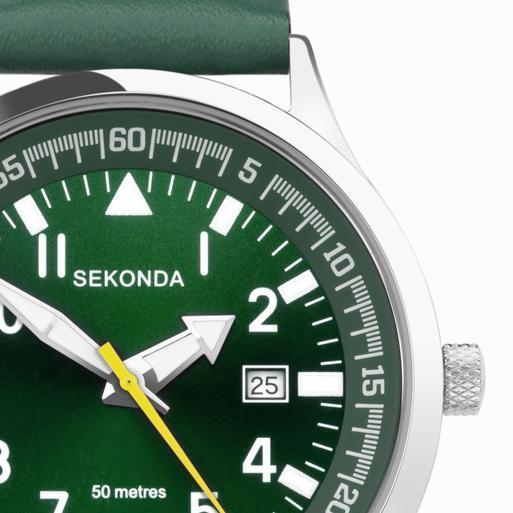 Silver green watch store